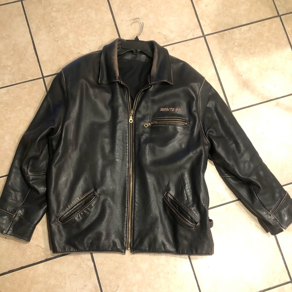 Route 66 Men’s Leather Jacket